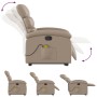 Cappuccino-Fußmassagesessel aus Kunstleder von , Sessel - Ref: Foro24-3204053, Preis: 316,48 €, Rabatt: %