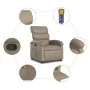 Cappuccino artificial leather foot massage recliner by , Armchairs - Ref: Foro24-3204053, Price: 341,20 €, Discount: %