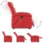 Sillón de majaje elevable eléctrico cuero artificial rojo de , Sillones - Ref: Foro24-3204066, Precio: 360,25 €, Descuento: %
