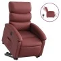 Sillón elevable eléctrico cuero artificial rojo tinto de , Sillones - Ref: Foro24-3204058, Precio: 332,58 €, Descuento: %