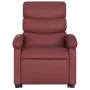 Sillón elevable eléctrico cuero artificial rojo tinto de , Sillones - Ref: Foro24-3204058, Precio: 332,58 €, Descuento: %