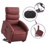 Sillón elevable eléctrico cuero artificial rojo tinto de , Sillones - Ref: Foro24-3204058, Precio: 332,58 €, Descuento: %