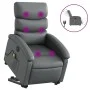 Sillón de masaje elevable eléctrico cuero sintético gris de , Sillones - Ref: Foro24-3204064, Precio: 331,76 €, Descuento: %