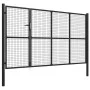 Anthracite gray steel garden gate 350x150 cm by vidaXL, garden gates - Ref: Foro24-144325, Price: 550,89 €, Discount: %