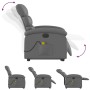 Gray synthetic leather electric lift massage chair by , Armchairs - Ref: Foro24-3204064, Price: 315,82 €, Discount: %