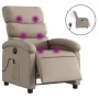 Sillón reclinable de masaje eléctrico cuero sintético capuchino de , Sillones - Ref: Foro24-3204039, Precio: 302,31 €, Descue...