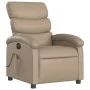 Sillón reclinable de masaje eléctrico cuero sintético capuchino de , Sillones - Ref: Foro24-3204039, Precio: 302,31 €, Descue...