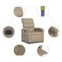 Sillón reclinable de masaje eléctrico cuero sintético capuchino de , Sillones - Ref: Foro24-3204039, Precio: 302,31 €, Descue...