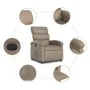 Cappuccino Power Recliner aus Kunstleder von , Sessel - Ref: Foro24-3204032, Preis: 246,22 €, Rabatt: %