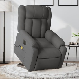 Sillón de masaje eléctrico reclinable elevable tela gris oscuro de , Sillones - Ref: Foro24-3205353, Precio: 331,62 €, Descue...