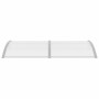 Graues PC-Türvordach 200x100 cm von vidaXL, Markisen - Ref: Foro24-45630, Preis: 73,64 €, Rabatt: %