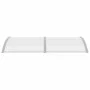 Marquesina para puerta PC gris 200x100 cm de vidaXL, Toldos - Ref: Foro24-45630, Precio: 74,55 €, Descuento: %
