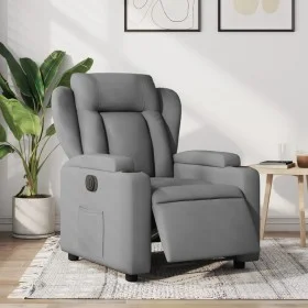 Electric recliner light gray fabric by , Armchairs - Ref: Foro24-3204458, Price: 304,71 €, Discount: %