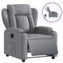 Sillón reclinable eléctrico tela gris claro de , Sillones - Ref: Foro24-3204458, Precio: 285,37 €, Descuento: %