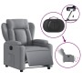 Sillón reclinable eléctrico tela gris claro de , Sillones - Ref: Foro24-3204458, Precio: 285,37 €, Descuento: %