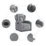 Elektrischer Liegesessel aus hellgrauem Stoff von , Sessel - Ref: Foro24-3204458, Preis: 304,71 €, Rabatt: %