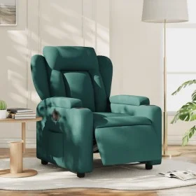 Dark green fabric electric recliner by , Armchairs - Ref: Foro24-3204464, Price: 263,91 €, Discount: %