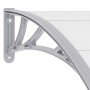 Graues PC-Türvordach 200x100 cm von vidaXL, Markisen - Ref: Foro24-45630, Preis: 73,64 €, Rabatt: %