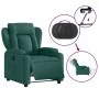 Sillón reclinable eléctrico tela verde oscuro de , Sillones - Ref: Foro24-3204464, Precio: 240,19 €, Descuento: %