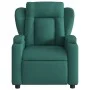 Sillón reclinable eléctrico tela verde oscuro de , Sillones - Ref: Foro24-3204464, Precio: 240,19 €, Descuento: %