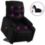 Sillón de masaje elevable eléctrico cuero sintético negro de , Sillones - Ref: Foro24-3206620, Precio: 338,57 €, Descuento: %