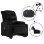 Sillón de masaje elevable eléctrico cuero sintético negro de , Sillones - Ref: Foro24-3206620, Precio: 338,57 €, Descuento: %