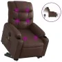 Sillón de masaje elevable eléctrico cuero sintético marrón de , Sillones - Ref: Foro24-3206622, Precio: 387,19 €, Descuento: %
