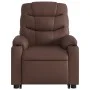 Sillón de masaje elevable eléctrico cuero sintético marrón de , Sillones - Ref: Foro24-3206622, Precio: 387,19 €, Descuento: %