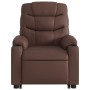 Sillón de masaje elevable eléctrico cuero sintético marrón de , Sillones - Ref: Foro24-3206622, Precio: 339,95 €
