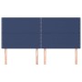 Cabeceros 4 unidades de tela azul 90x5x78/88 cm