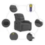 Liegender Fußmassagesessel aus dunkelgrauem Stoff von , Sessel - Ref: Foro24-3206655, Preis: 367,43 €, Rabatt: %