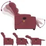 Red fabric liftable massage recliner by , Armchairs - Ref: Foro24-3206657, Price: 351,23 €, Discount: %