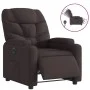 Sillón reclinable eléctrico tela marrón oscuro de , Sillones - Ref: Foro24-3204577, Precio: 249,08 €, Descuento: %