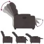 Sillón reclinable eléctrico tela marrón oscuro de , Sillones - Ref: Foro24-3204577, Precio: 249,08 €, Descuento: %