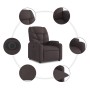 Elektrischer Liegesessel aus dunkelbraunem Stoff von , Sessel - Ref: Foro24-3204577, Preis: 241,29 €, Rabatt: %
