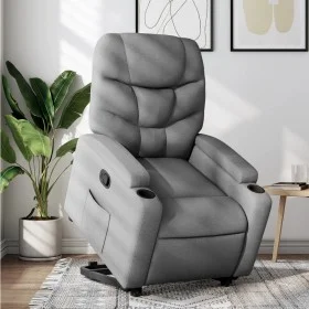 Light Gray Fabric Liftable Recliner by , Armchairs - Ref: Foro24-3204596, Price: 281,64 €, Discount: %