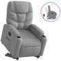 Light Gray Fabric Liftable Recliner by , Armchairs - Ref: Foro24-3204596, Price: 276,42 €, Discount: %