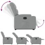 Light Gray Fabric Liftable Recliner by , Armchairs - Ref: Foro24-3204596, Price: 276,42 €, Discount: %