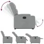 Light Gray Fabric Liftable Recliner by , Armchairs - Ref: Foro24-3204596, Price: 286,29 €, Discount: %