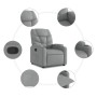 Light Gray Fabric Liftable Recliner by , Armchairs - Ref: Foro24-3204596, Price: 276,42 €, Discount: %