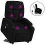 Black Fabric Liftable Massage Recliner by , Armchairs - Ref: Foro24-3204610, Price: 293,40 €, Discount: %