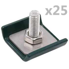 Conector de enrejado 25 sets verde