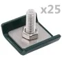 Gitterverbinder 25 Sets grün von vidaXL, Zubehör für Tore und Zäune - Ref: Foro24-144499, Preis: 35,76 €, Rabatt: %