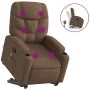Fußliege-Massagesessel aus braunem Stoff von , Sessel - Ref: Foro24-3204612, Preis: 302,88 €, Rabatt: %