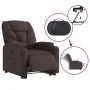 Sillón eléctrico reclinable elevable de tela marrón oscuro de , Sillones - Ref: Foro24-3204625, Precio: 332,76 €, Descuento: %