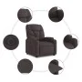 Sillón eléctrico reclinable elevable de tela marrón oscuro de , Sillones - Ref: Foro24-3204625, Precio: 332,76 €, Descuento: %