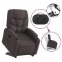 Sillón eléctrico reclinable elevable de tela marrón oscuro de , Sillones - Ref: Foro24-3204625, Precio: 332,76 €, Descuento: %