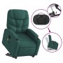 Sillón masaje eléctrico reclinable elevable tela verde oscuro de , Sillones - Ref: Foro24-3204638, Precio: 327,29 €, Descuent...