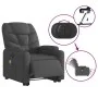 Anhebbarer elektrischer Massagesessel aus dunkelgrauem Stoff von , Sessel - Ref: Foro24-3204633, Preis: 386,49 €, Rabatt: %