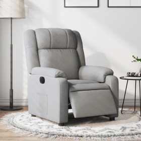 Sillón reclinable eléctrico tela gris claro de , Sillones - Ref: Foro24-3205178, Precio: 230,98 €, Descuento: %